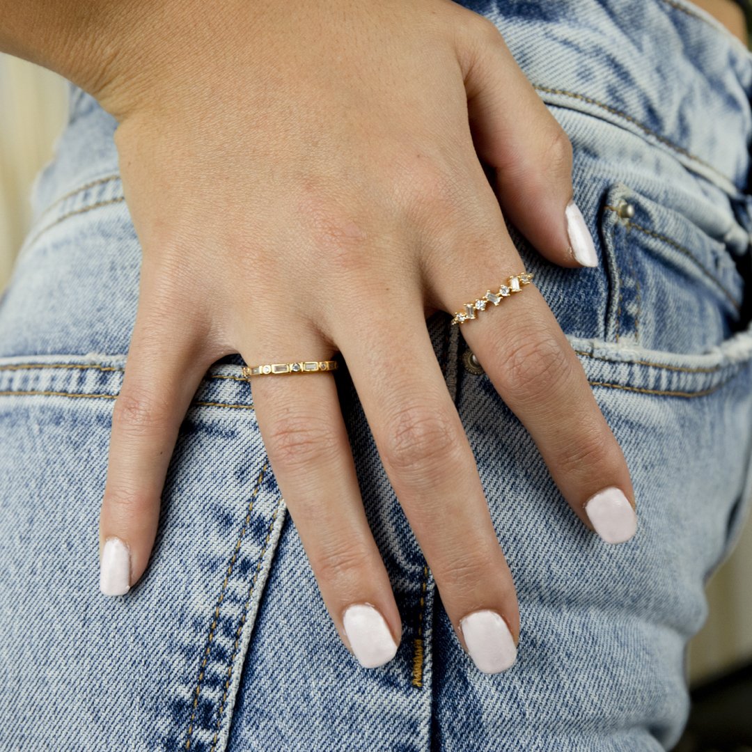 White Stone ring - Imagen 2