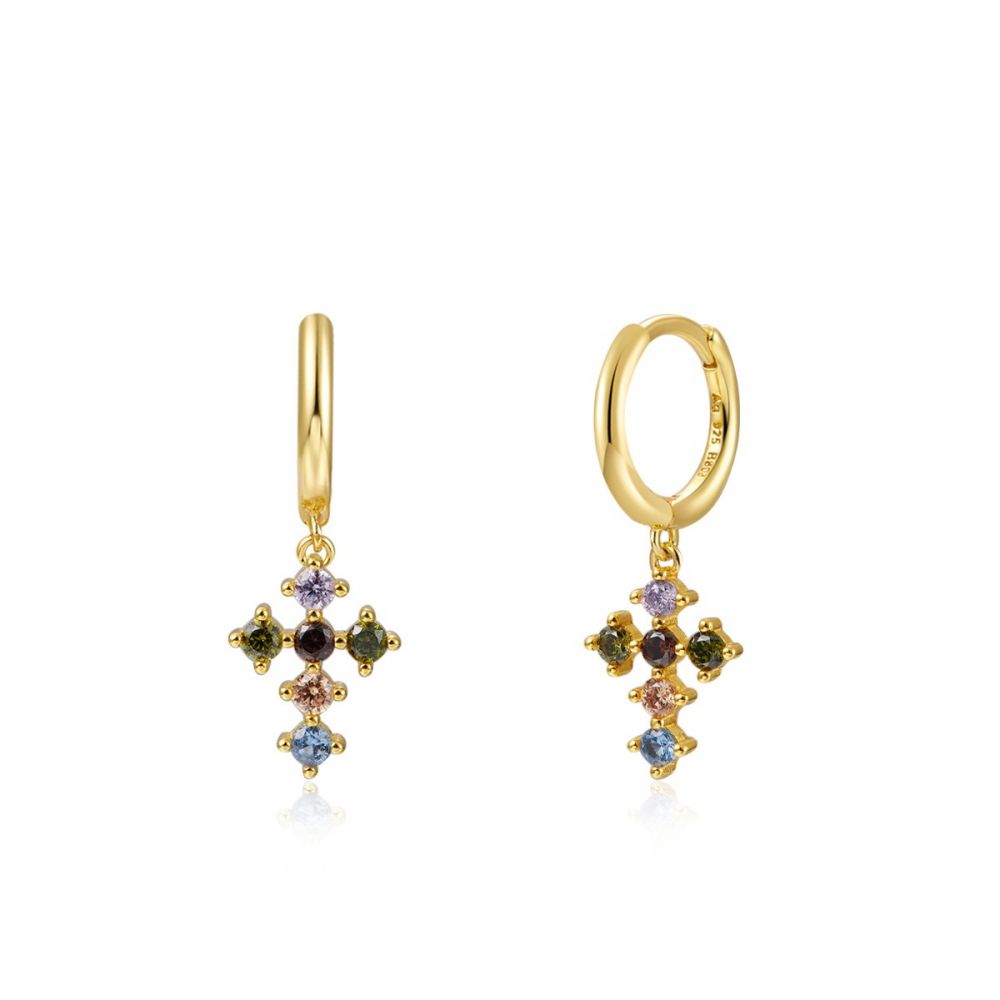 Shiny Cross earrings
